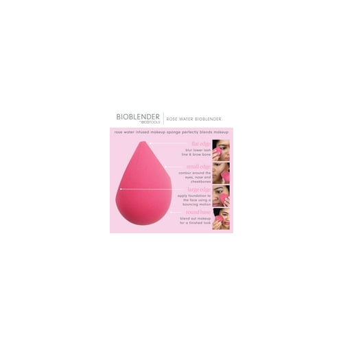 EcoTools Rose Water Bioblender, Makeup Blending Sponge for Foundation, Pink, 1 Count