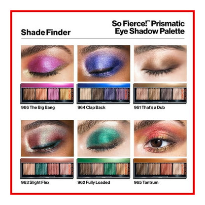 Revlon So Fierce! Prismatic, Long Lasting Matte and Pearl Cream Eyeshadow Palette, 936 Slight Flex