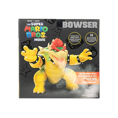 THE SUPER MARIO BROS. MOVIE 7-Inch Feature Bowser Action Figure with Fire Breathing Effects