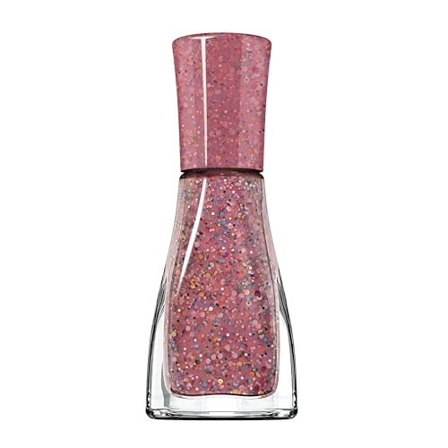 Sally Hansen Insta-Dri®, Confetti Pop, Quick Dry, Long Lasting, Streak-Free Shine, Pink Glitter Nail Polish