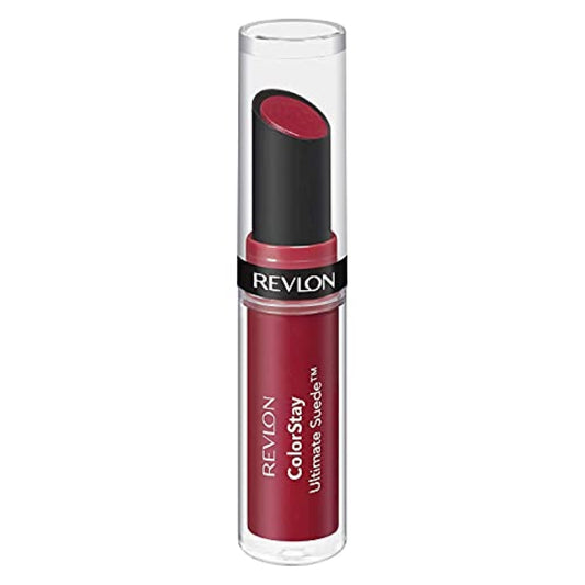 REVLON Lipstick, ColorStay Ultimate Suede Lipstick, High Impact Lip color with Moisturizing Creamy Formula, Infused with Vitamin E, 075 Cruise Collection, 0.09 Oz