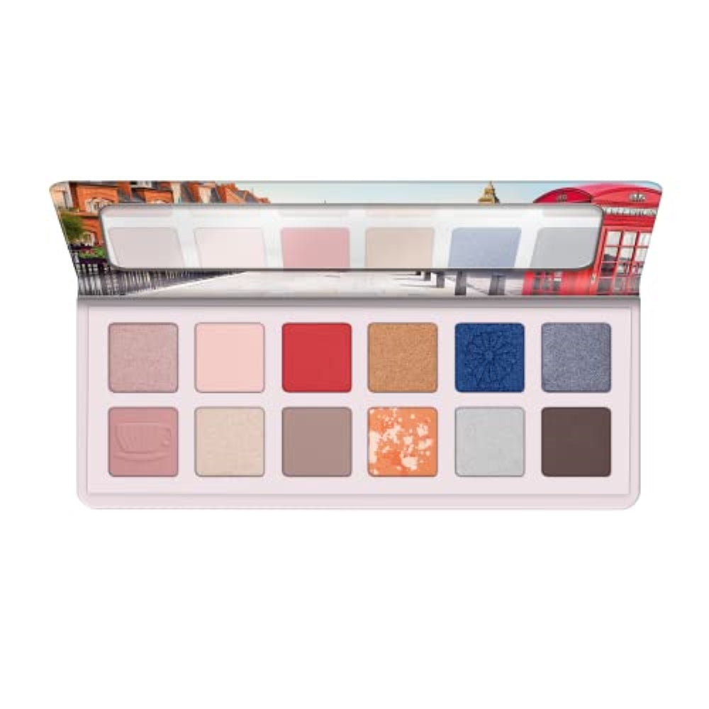 essence | Welcome to London Eyeshadow Palette | 12 Highly Pigmented, Matte & Metallic Shades | Vegan & Cruelty Free