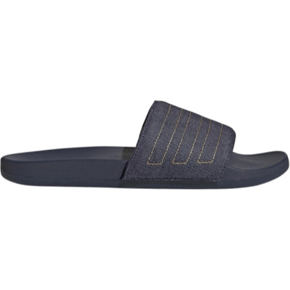 adidas Unisex Adilette Comfort Slide Sandal, Shadow Navy/Preloved Yellow/Shadow Navy, 17 US Men