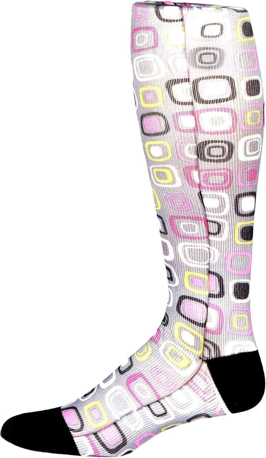 Prince Daniel Men's Therapeutic Compression Sock, Dot Art, 8-15 mmHg, Mild