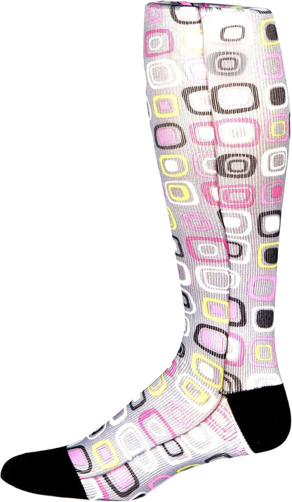 Prince Daniel Men's Therapeutic Compression Sock, Dot Art, 8-15 mmHg, Mild