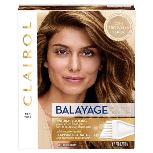 Clairol Nice'n Easy Balayage Permanent Highlighting Hair Color for Brunettes Kit, 1 Application, Hair Dye