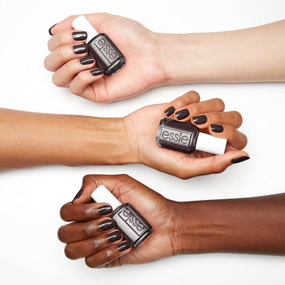 essie Nail Polish, Salon-Quality Black Nail Polish, UnGuilty Pleasures, Vegan, Home By 8, 0.46 fl oz