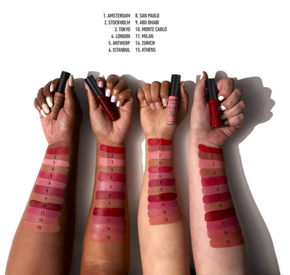 NYX PROFESSIONAL MAKEUP Soft Matte Lip Cream, Lightweight Liquid Lipstick - London (Mid-Tone Beige)