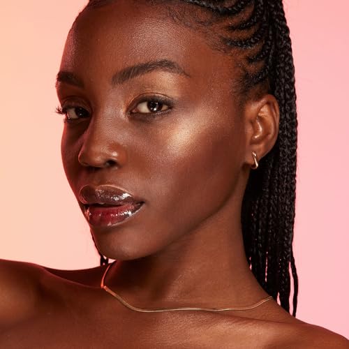 Lottie London Cheeky Glow in Golden Glaze, Liquid Blush & Sheer Highlighter, Buildable Formula Infused with Hyaluronic Acid, Vegan & Cruelty-free