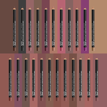 NYX PROFESSIONAL MAKEUP Suede Matte Lip Liner, Velvety-Smooth, Long-Lasting Formula For A Defined Lip Makeup Look - Spicy (Red)