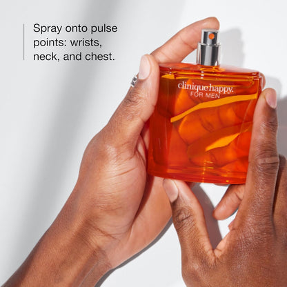 Clinique Happy For Men Eau de Toilette Cologne Spray | Notes of Kaffir Lime + Mandarin | Cologne for Men