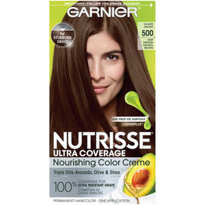 Garnier Nutrisse Nourishing Hair Color Creme 500 Deep Medium Natural Brown