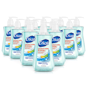 Dial Liquid Hand Soap, Coconut Water & Mango,7.5oz (Pack of 11)