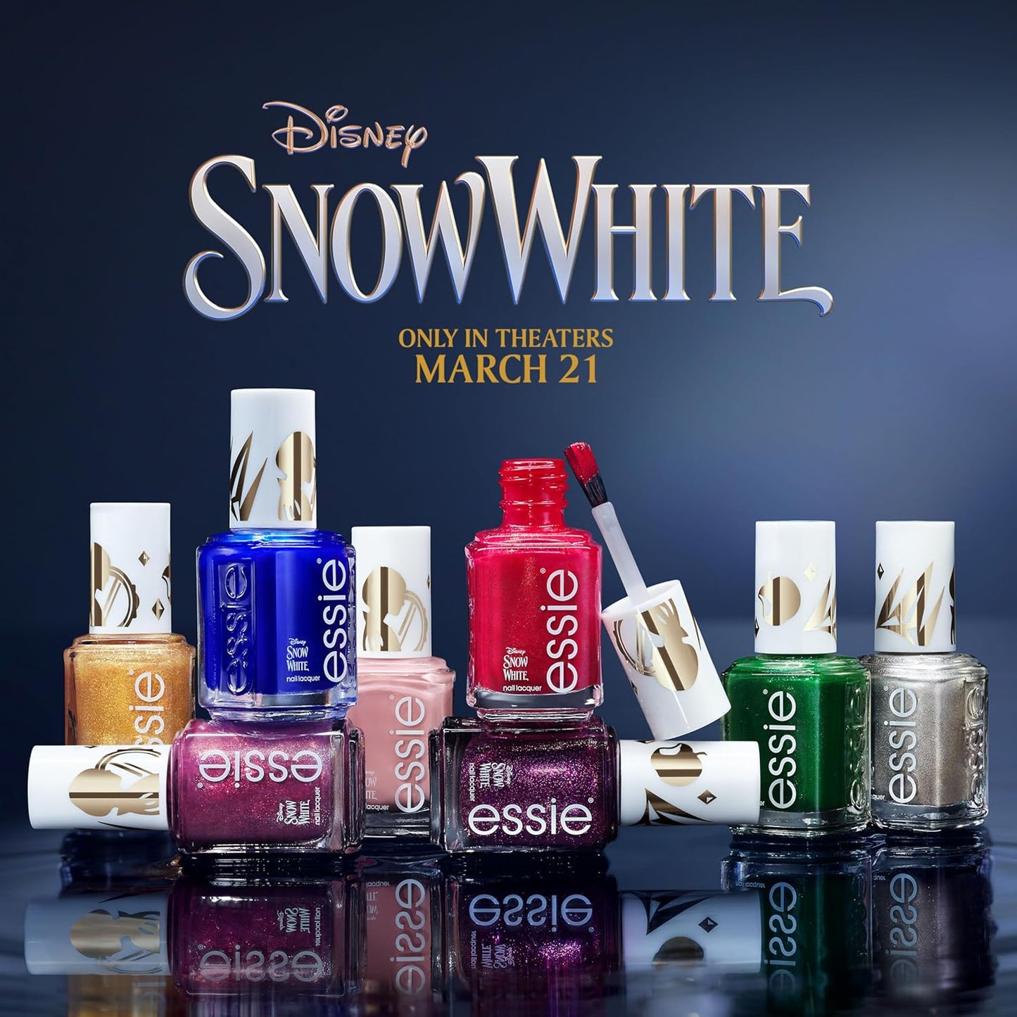 essie salon-quality nail polish, vegan, Disney's Snow White, pink, no prince needed, 0.46 fl oz