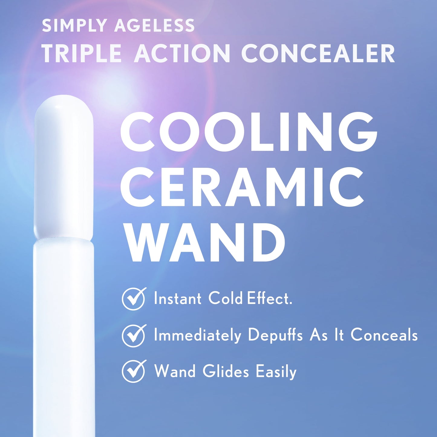 COVERGIRL Simply Ageless Triple Action Concealer, 390 Espresso, 0.24 fl oz