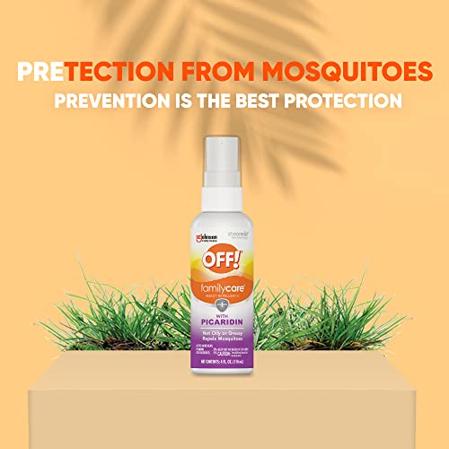 OFF! FamilyCare Insect & Mosquito Repellent Spritz, Bug Spray Made with Picaridin for Everyday Use, 4 oz