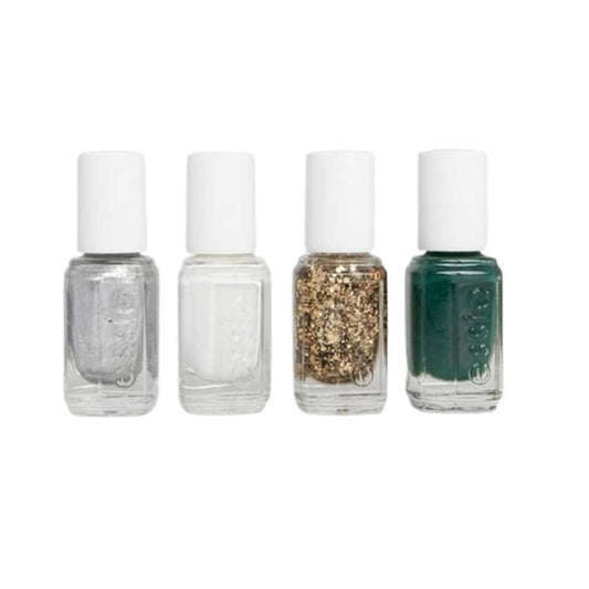 essie Nail Polish, 8-Free Vegan, 4 Piece Holiday Nail Polish Set, 1 Kit