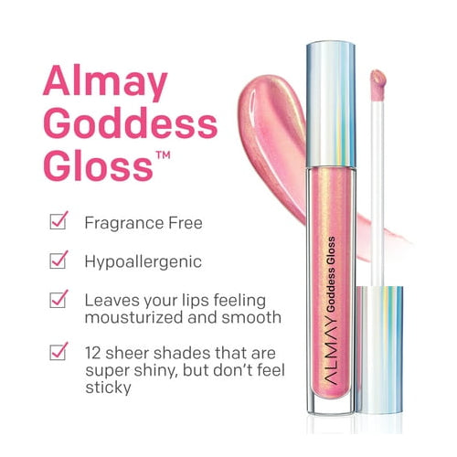 Almay Goddess Moisturizing Holographic Lip Gloss, Hypoallergenic, 600 Fairy