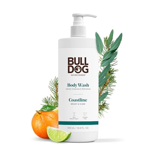 BULLDOG Mens Skincare and Grooming Body Wash, Coastline, 16.9 Fluid Ounce