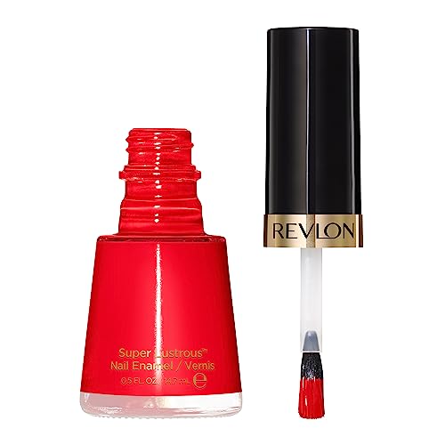 Revlon Nail Polish, Super Lustrous Nail Enamel Polish, Chip Resistant & Longwear Formula, High Shine Finish, 640 Fearless, 0.5 fl oz.