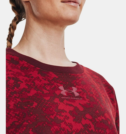 Under Armour Women's UA Rival Fleece Camo Crew Pull-over Sweatshirt