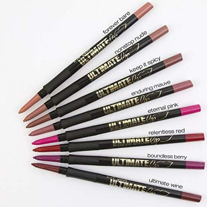 L.A. Girl Ultimate Intense Stay Auto Lipliner, Eternal Pink, 0.01 oz.,GP345