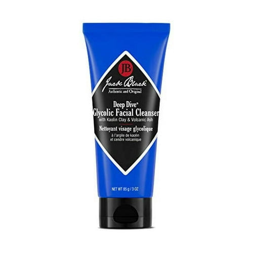 Jack Black - Deep Dive Glycolic Facial Cleanser, 3, 5 and 10 fl oz - Clay-Based Cleanser, PureScience Formula, Facial Cleanser and Mask, Recommended for Normal, Dry, or Oily Skin, Glycolic Acid