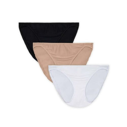 Vanity Fair Radiant Collection Women's Comfort Stretch String Bikini Underwear, 3 Pack