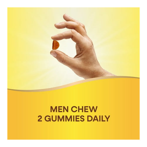 Nature's Way Alive! Men's 50+ Gummy Multivitamins, B-Vitamins, Fruit Flavored, 60 Count