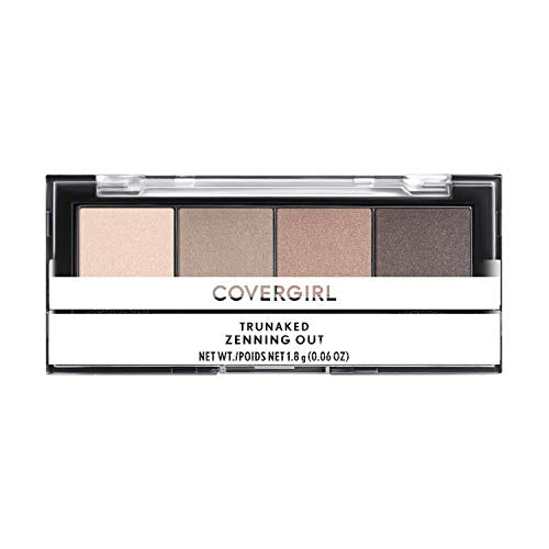 COVERGIRL TruNaked Quad Eyeshadow Palette, Zenning Out, 6 Shades, 0.06 Fl Ounces, Shimmer Fade-Proof Formula, Pigmented Shades