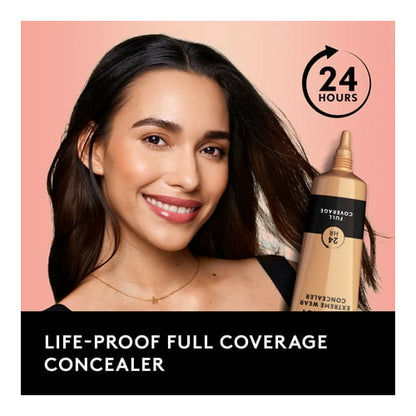 COVERGIRL Outlast Extreme Wear Concealer, Ivory, Lightweight and Waterproof, Concealer Makeup, Under Eye Concealer, Concealer for Dark Circles, Full Coverage Concealer, All Day Wear