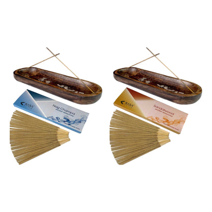 Kasa Style Double Incense Burner 100gr Ancient Sensations Premium Incense Sticks