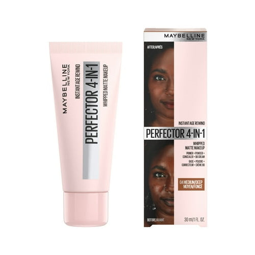 Maybelline Instant Age Rewind 4-In-1 Matte Foundation Makeup, Medium/Deep, 1 fl oz