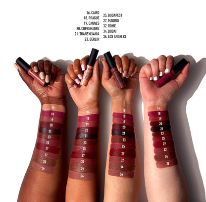 NYX PROFESSIONAL MAKEUP Soft Matte Lip Cream, Lightweight Liquid Lipstick - Budapest (Deep Mauve With Red Undertone)