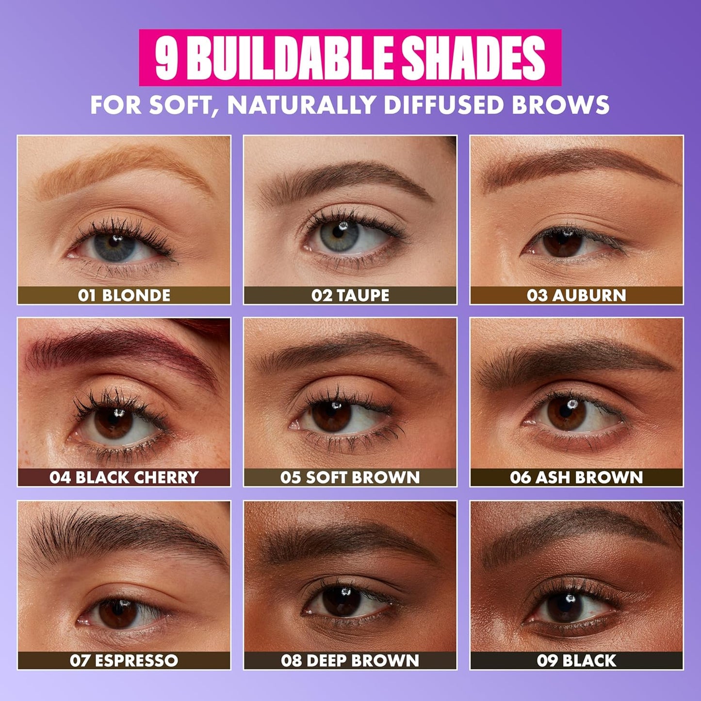 NYX PROFESSIONAL MAKEUP Powder Louder Eyebrow Pencil, Brow Pencil with Buildable Volume For Up To 12HR Wear, Vegan Formula - Black