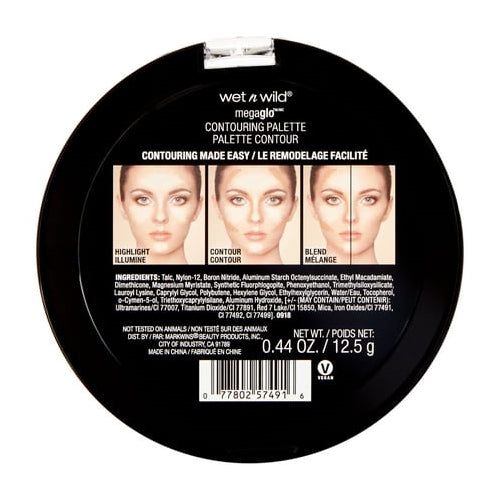 wet n wild MegaGlo Contouring Duo Palette, Highlighting, Dulce De Leche, 0.44 oz