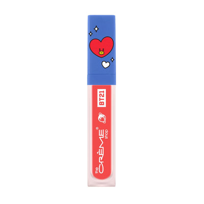 BT21 Lip Tint - The Creme Shop Curiously Coral (TATA) Universtain Lip Tint