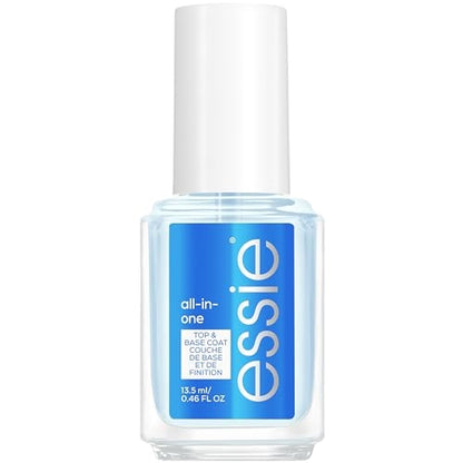 essie Nail Care, 8-Free Vegan, All In One Base Coat and Top Coat, strength and shine nail polish, 0.46 fl oz