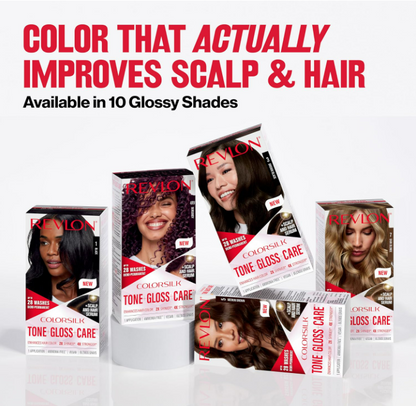 Revlon ColorSilk Tone + Gloss + Care Demi-Permanent, 5 Medium Brown