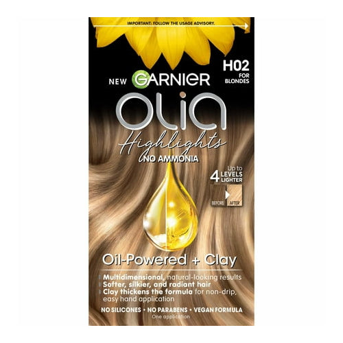 Garnier Olia At Home Hair Coloring Tool Kit, H02 for Blondes