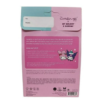 Limited Edition The Crème Shop MY MELODY & KUROMI SHEET MASK SET Hello Kitty