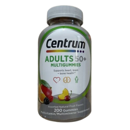 Centrum MultiGummies Multivitamin Gummies Adults 50 Plus (200 Count) Exp 05/2025