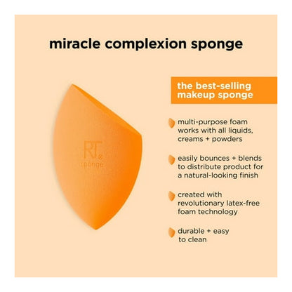 Real Techniques Miracle Complexion Sponge + Concealer Sponge, Makeup Sponges, Multi Color, 2 Count