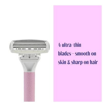 Skintimate Bloom Women's Razor, 1 Razor Handle and 2 Refills