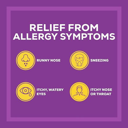 Allegra Adult 24HR Non-Drowsy Antihistamine, 70 Tablets, Fast-acting Allergy Symptom Relief, 180 mg