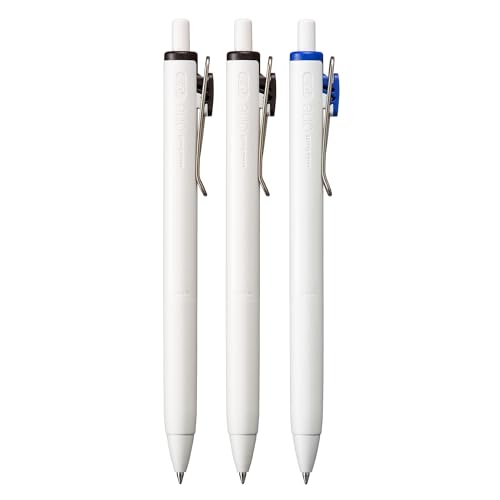 uniball one Retractable Gel Pens, Medium Point (0.7mm), Assorted Ink, 3 Pack
