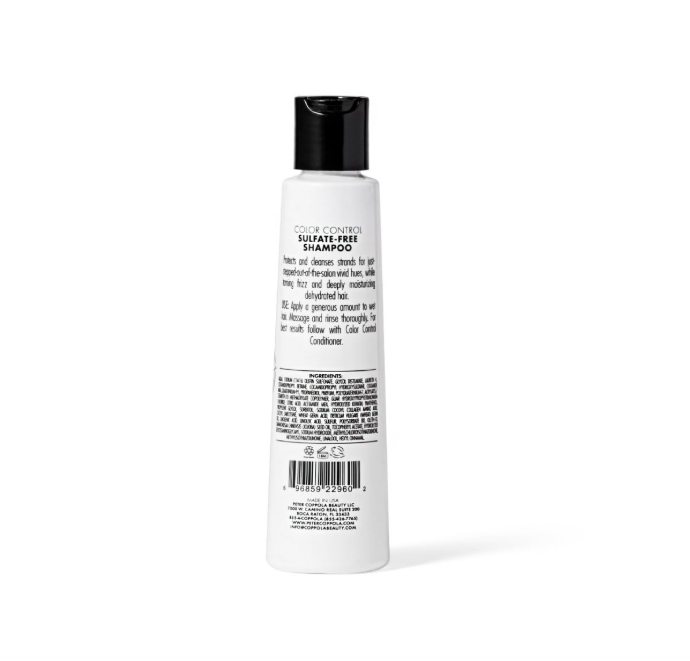 PETER COPPOLA Color Control Shampoo - Sulfate & Paraben Free - Keratin Safe, Color Safe, Gentle Cleansing Shampoo for Daily Use (3 Fl Oz)
