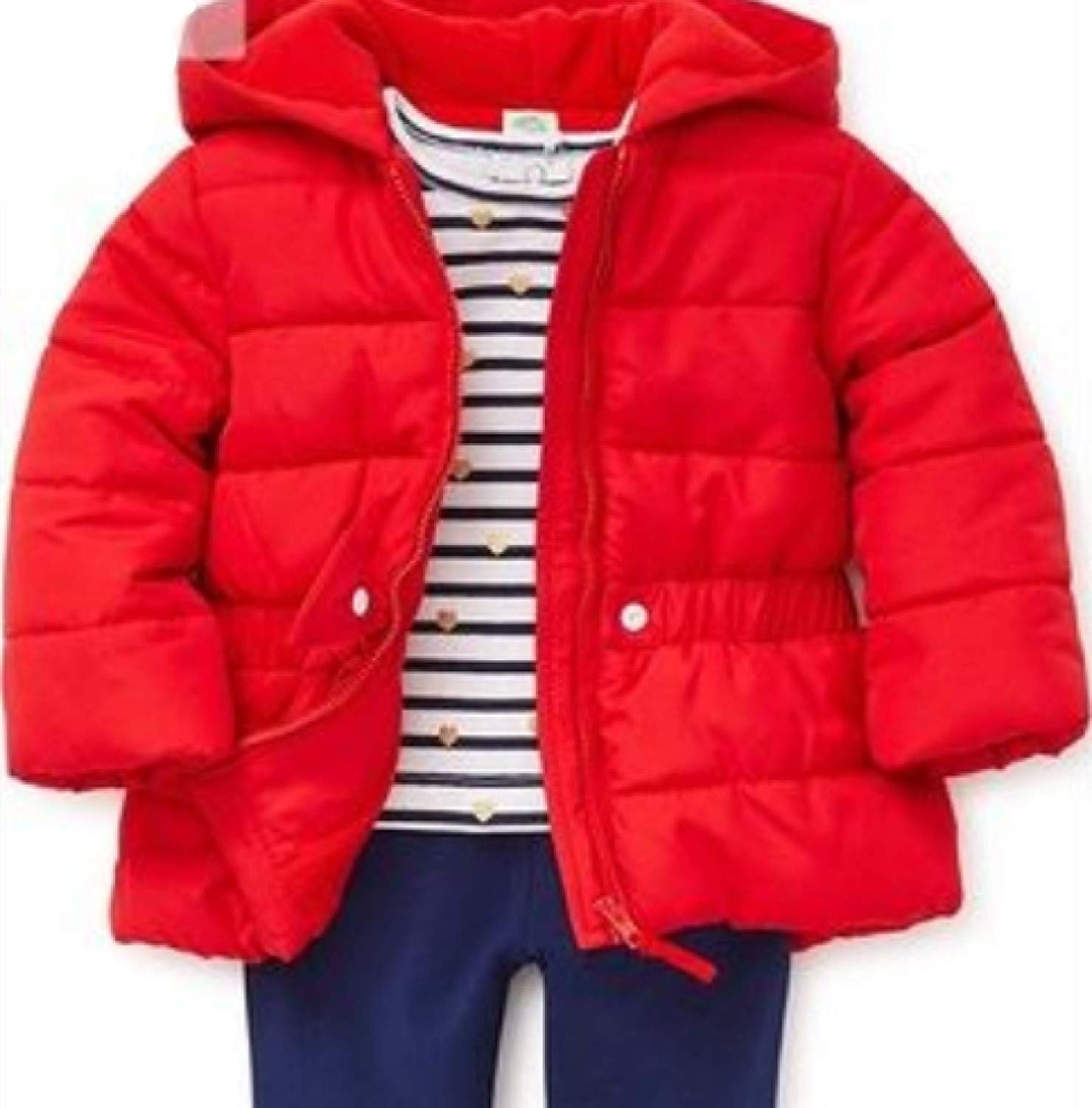 Little Me 3-Piece Puffer Vest, Shirt, and Pant Set