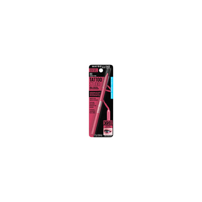 Maybelline Tattoo Studio Sharpenable Gel Pencil Waterproof Longwear Eyeliner, Punchy Pink, 0.04 oz