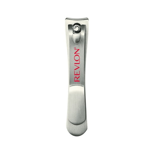 Revlon Catch-All Nail Clipper with Catcher, Stainless Steel Non-Corrosive Curved Blade Fingernail Toenail Cutter